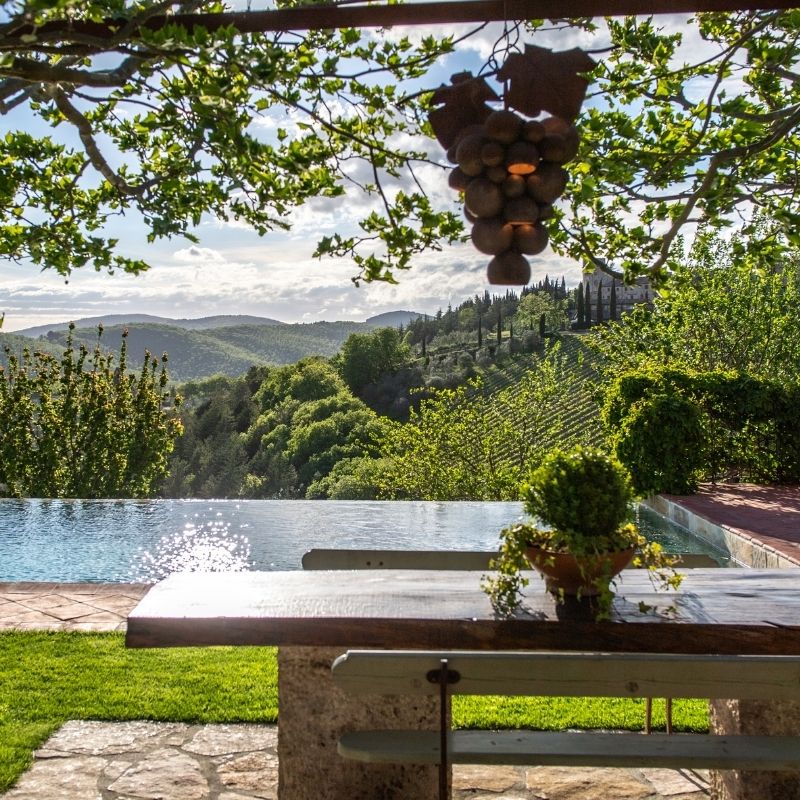 luxurious views of Tuscany